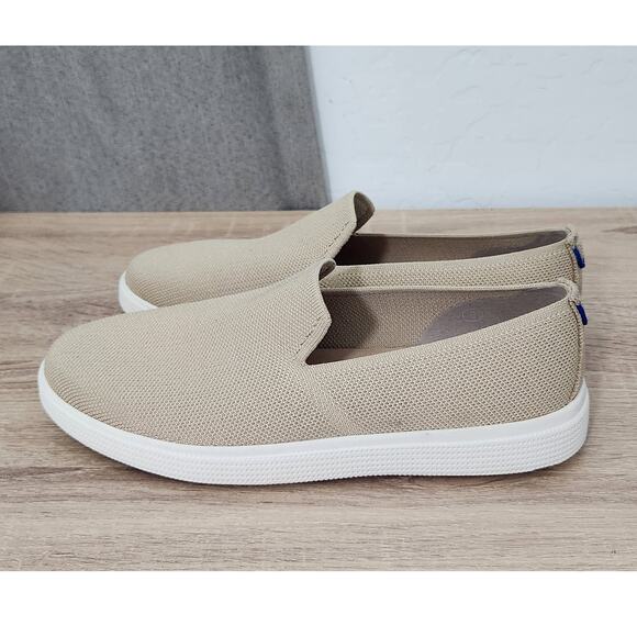 Rothy's The Ravello Slip On Sneaker Men's Size 8 Casual Shoes Tan Wheat Knit - Picture 4 of 11